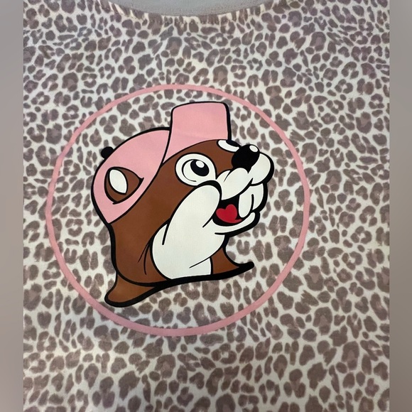 BUC-EE’S TAUPE/TAN ANIMAL PRINT SWEATSHIRT SIZE MEDIUM OVERSIZED UNISEX - Picture 5 of 10